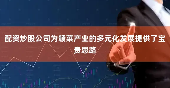 配资炒股公司为赣菜产业的多元化发展提供了宝贵思路